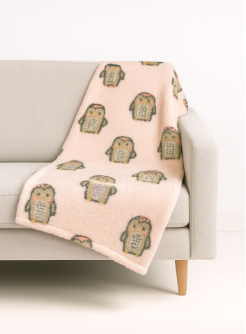 Supersoft coral blanket - PENGUIN 2