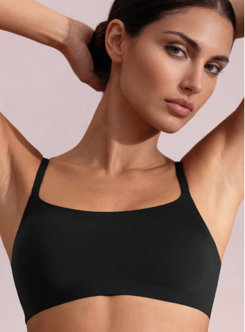 Beige seamless bonded microfiber brassiere infiore microfit 01701 with removable cups 2