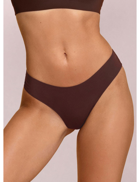 Seamless bonded mini brazilian briefs - MICROFIT