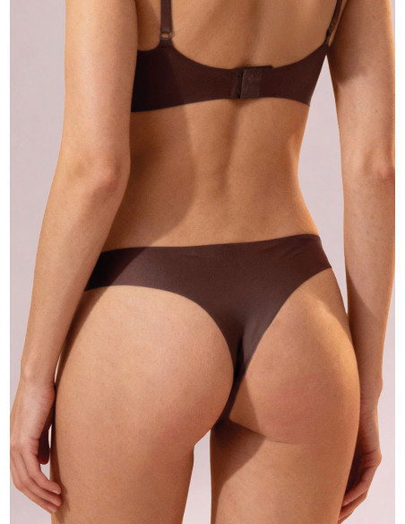 Seamless bonded mini brazilian briefs - MICROFIT