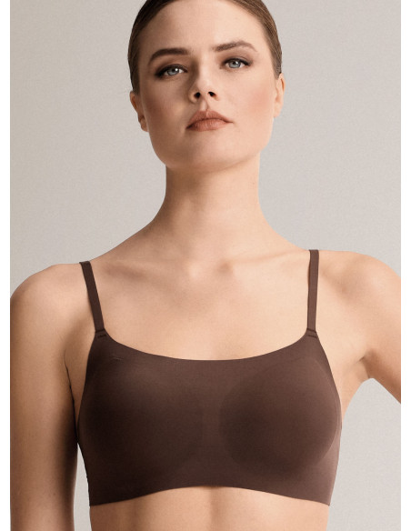 Brassiere con coppe estraibili in microfibra