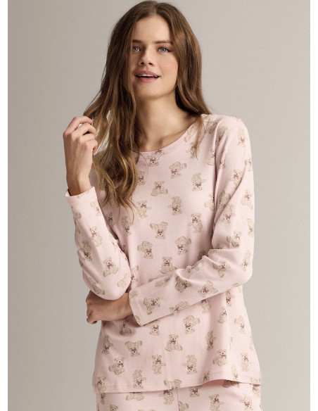 Round-neck pyjamas - PELUCHE