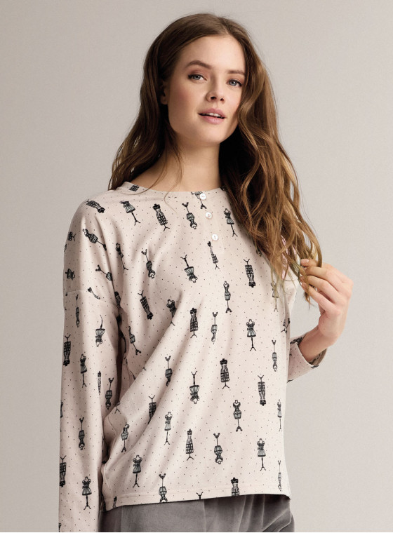 Round-neck pyjamas - TAYLOR