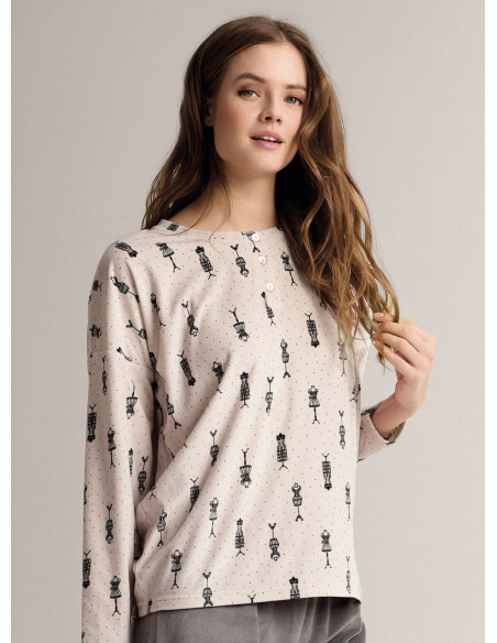 Round-neck pyjamas - TAYLOR
