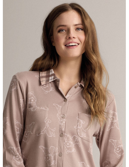 Pigiama aperto collo camicia - DOGGIECHECK
