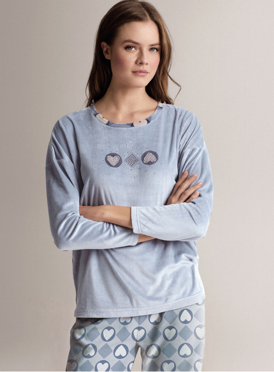 Round-neck pyjamas - CARDS