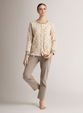 Round-neck open-front pyjamas - CAPRICE 2