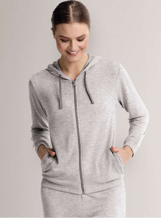 Tuta full zip con cappuccio - LOUNGE